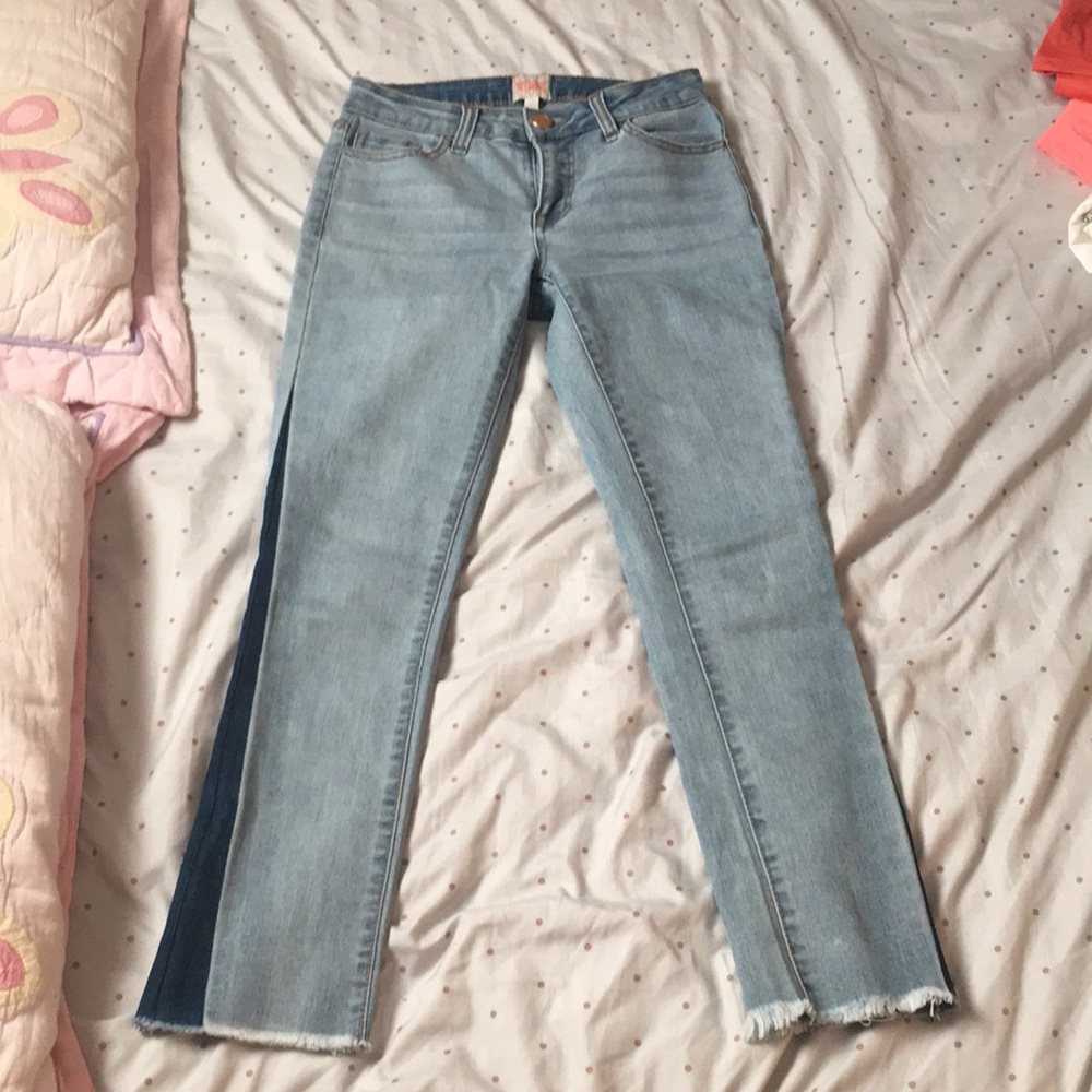 Light wash denim jeans